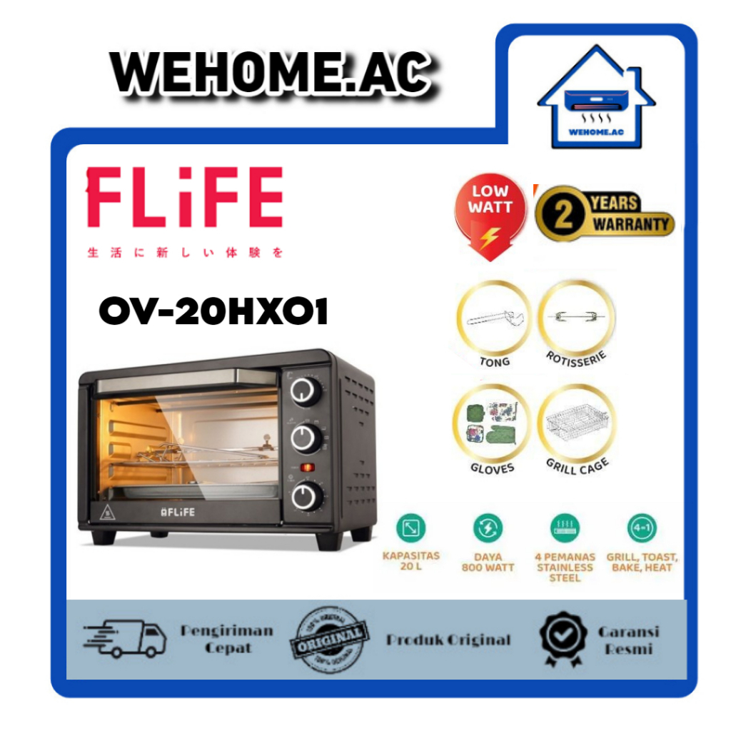 Oven FLIFE Electric Oven FLIFE OV-20HO1 FLIFE Oven Electric 20Liter