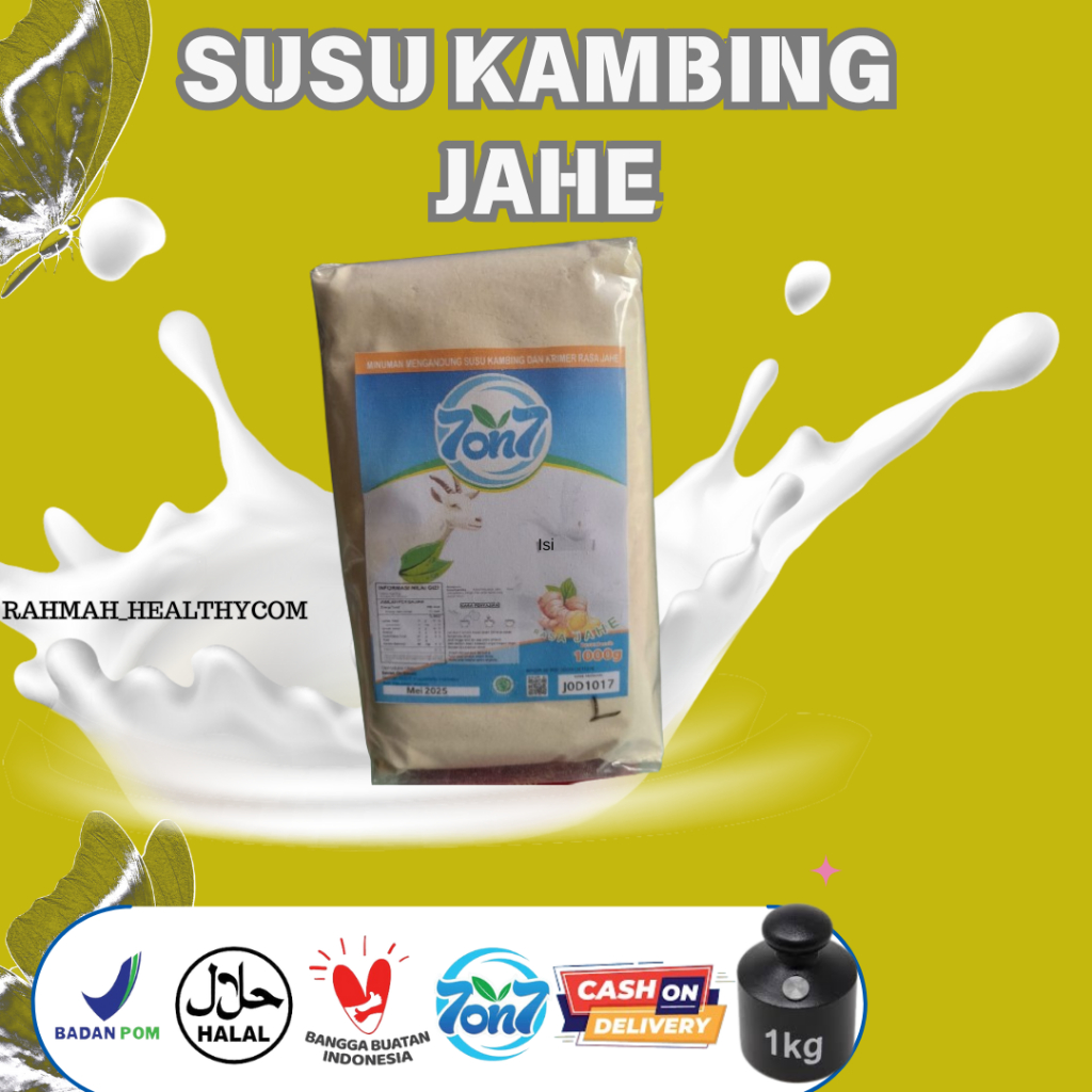 

SUSU KAMBING Bubuk Kemasan Jahe 1000Gr BPOM