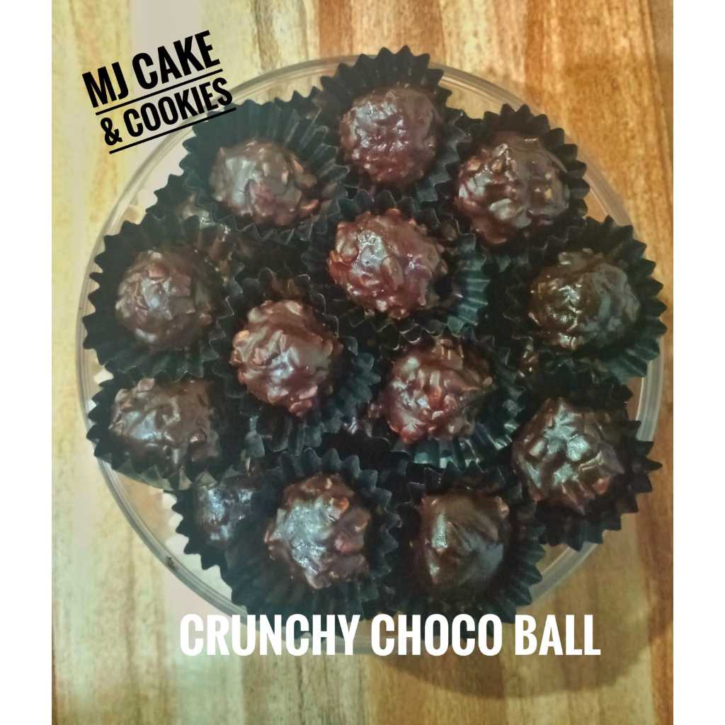 

MJ Cake & Cookies Chrunchy Choco Ball Cookies 400 gram Coklat