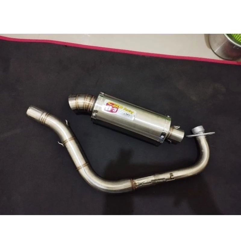 kenalpot racing CLD C3 bulat inlet 38 Mio beat vario Scoopy