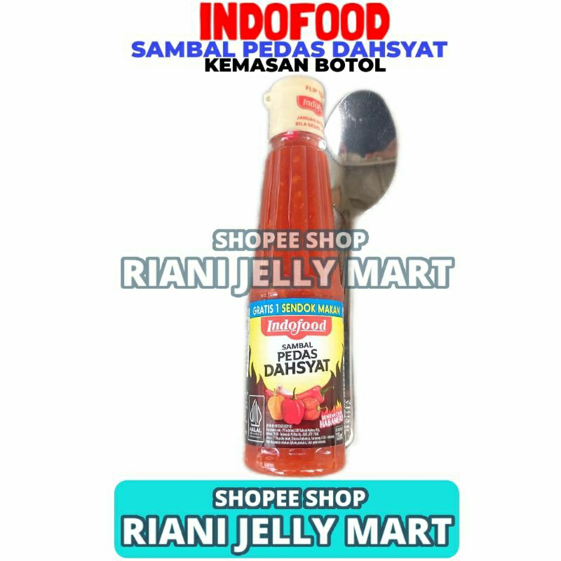 

Sambal Pedas Dahsyat Indofood Kemasan Botol 135ML