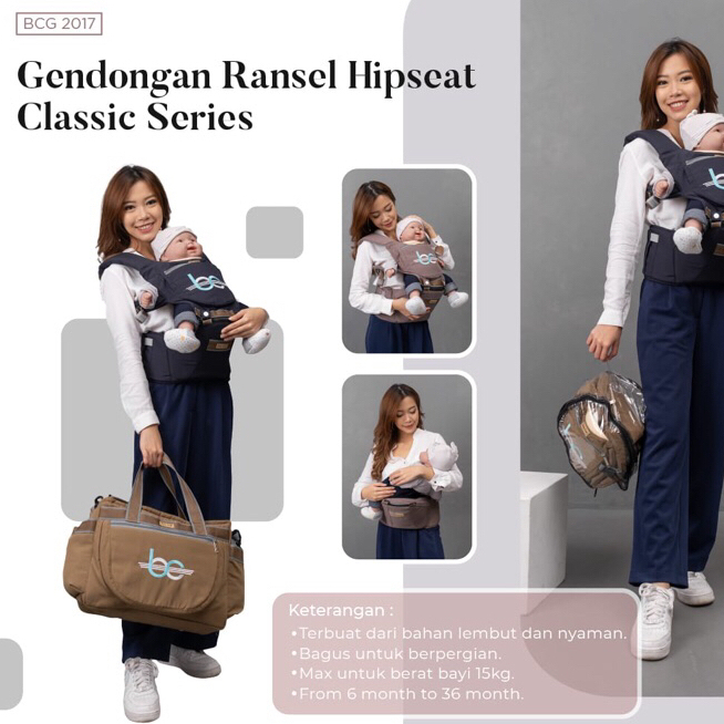 Baby Care Gendongan Ransel Hipseat Classic
