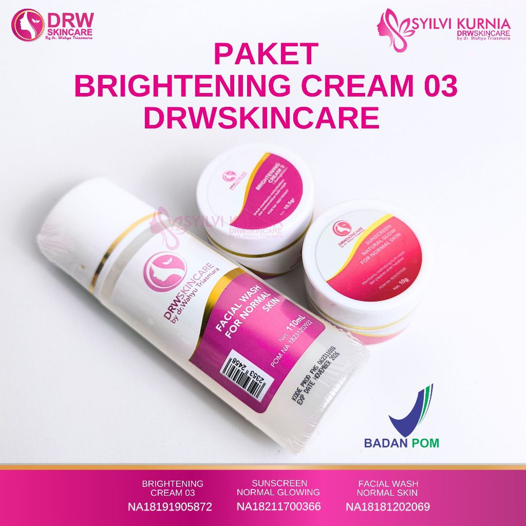 Drw Skincare Paket Brightening 3 Flek Hitam