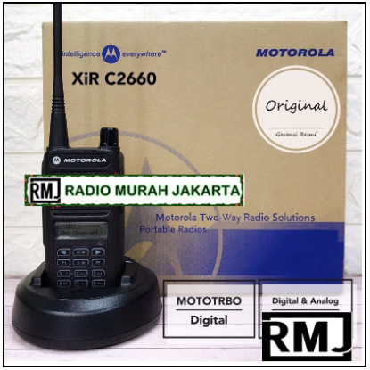 HT Motorola XIR C2660 / C 2660 UHF OPSI MOTOROLA CP 1660 CP 1300 Garansi Resmi