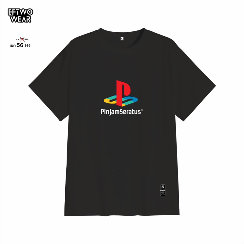 BAJU/KAOS DISTRO ORIGINAL CUSTOM UNISEX PINJAMSERATUS X PLAYSTATION 24s