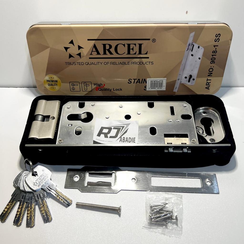 Body Pelor Kunci Pintu Rumah Besar Stainless Set ARCEL 9018