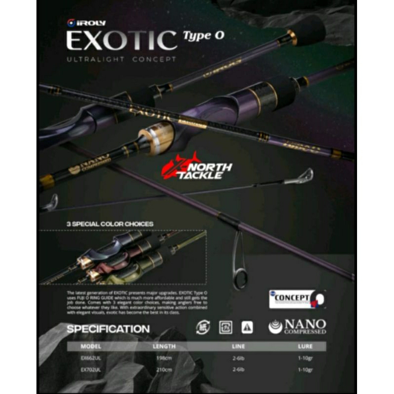 joran UL spining & BC  Iroly EXOTIC ring Fuji Carbon Solid