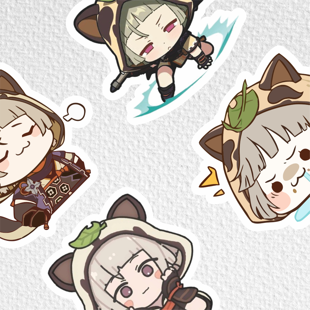 

[ VINYL & CHROMO 7 CM] cetak stiker Game/STIKER MURAH TEMA Ghensin impact [ SAYU ]stiker label lucu genshin