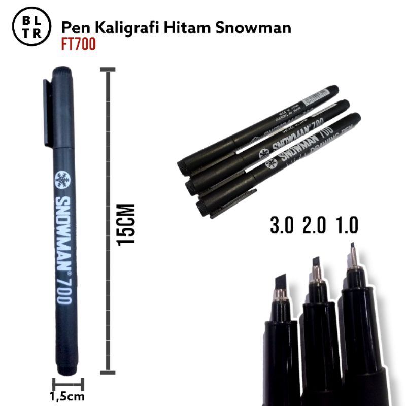 

Pcs //PEN BOLPOIN KALIGRAFI 1.0 ,2.0 ,3.0 SNOWMAN (FT700) //NEW ORIGINAL