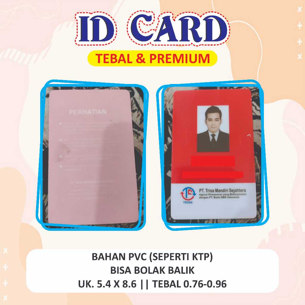 ID CARD PREMIUM TEBAL PVC