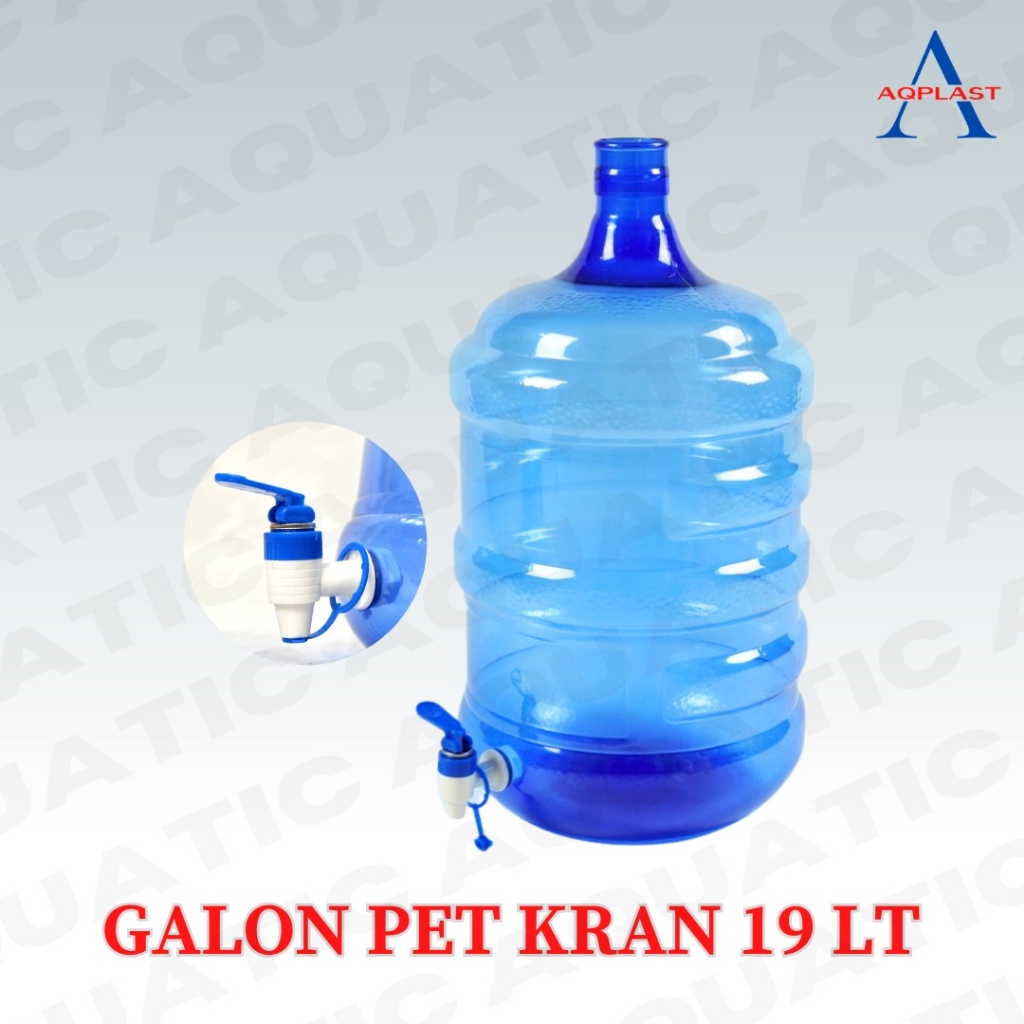 GALON PET KRAN 19 LITER - GALON AIR MINUM ISI ULANG
