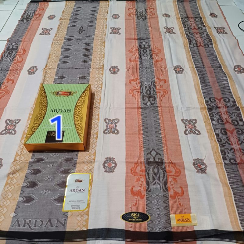 Sarung Ardan SKJ Gold Songket Jacquard Original