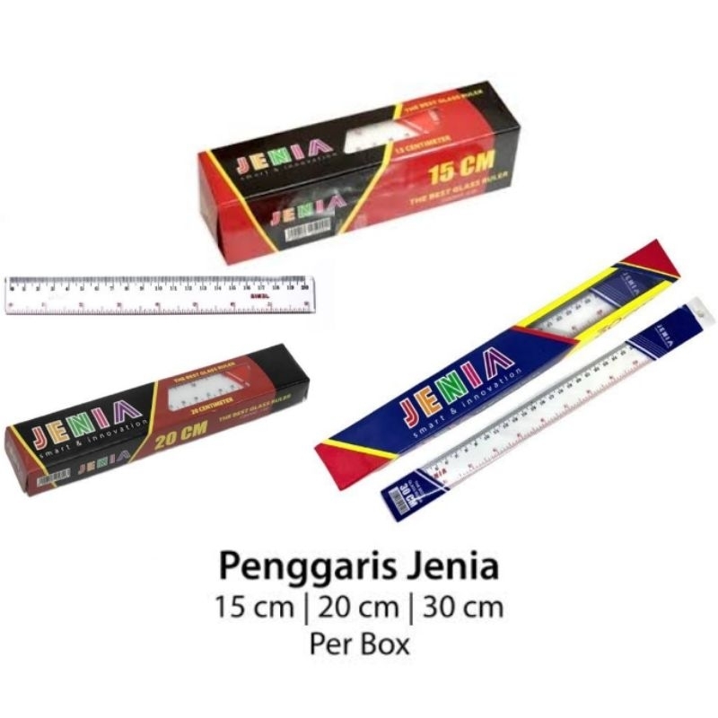 

Penggaris Jenia Plastik Ruler 15 20 30 Cm | Penggaris Plastic