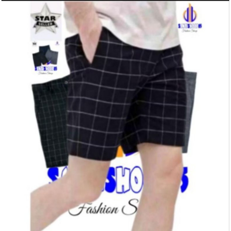 Celana Pendek Pria Celana Tartan Pendek Celana Tartan Celana Distro