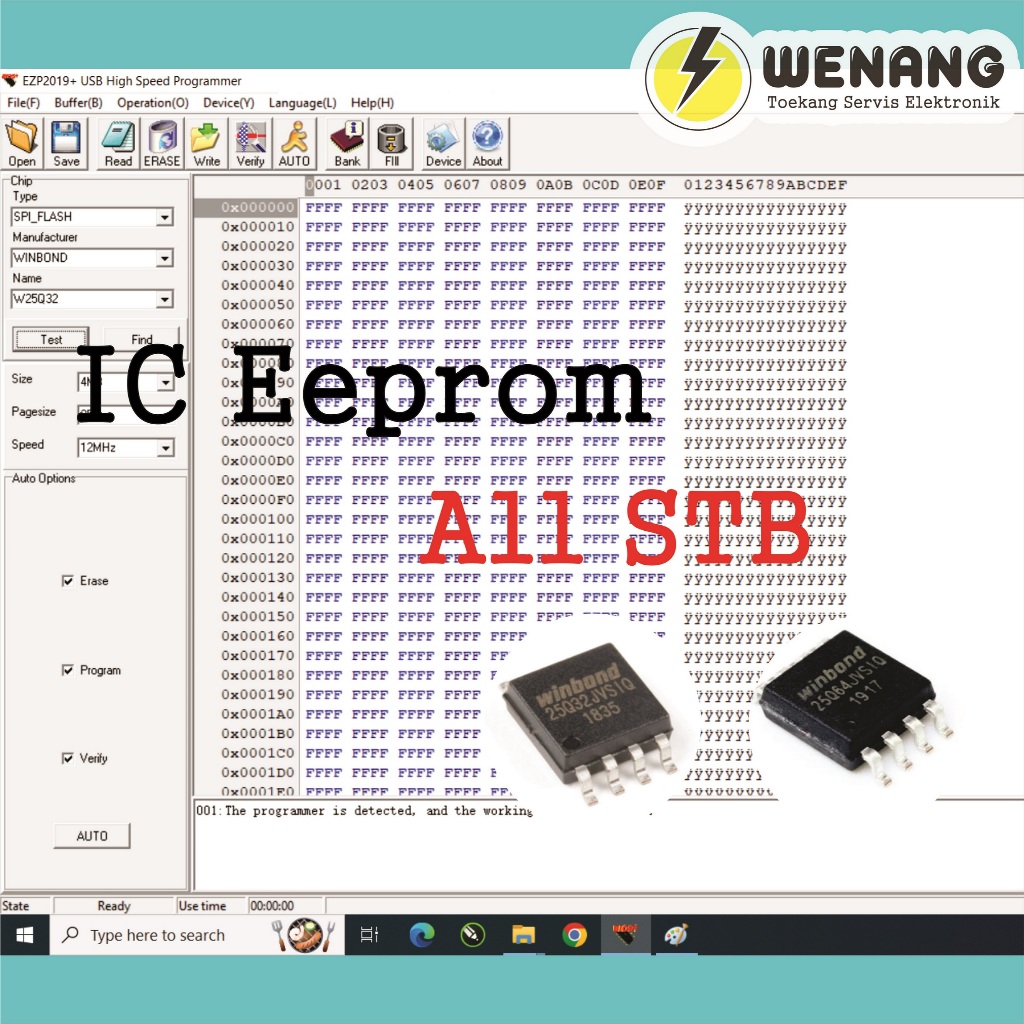 IC EEPROM STB Digital sudah isi firmware