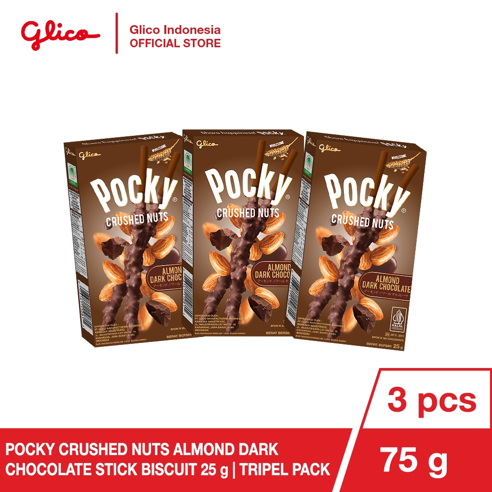 

Glico Pocky Crushed Nuts Almond Dark Chocolate Triple Pack