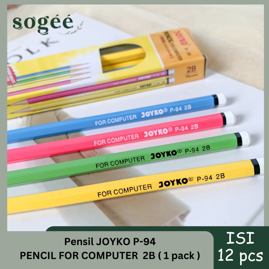 

Sogee ☘️ Pensil Joyko 2B P94 Satuan/Ecer/Pack Murah