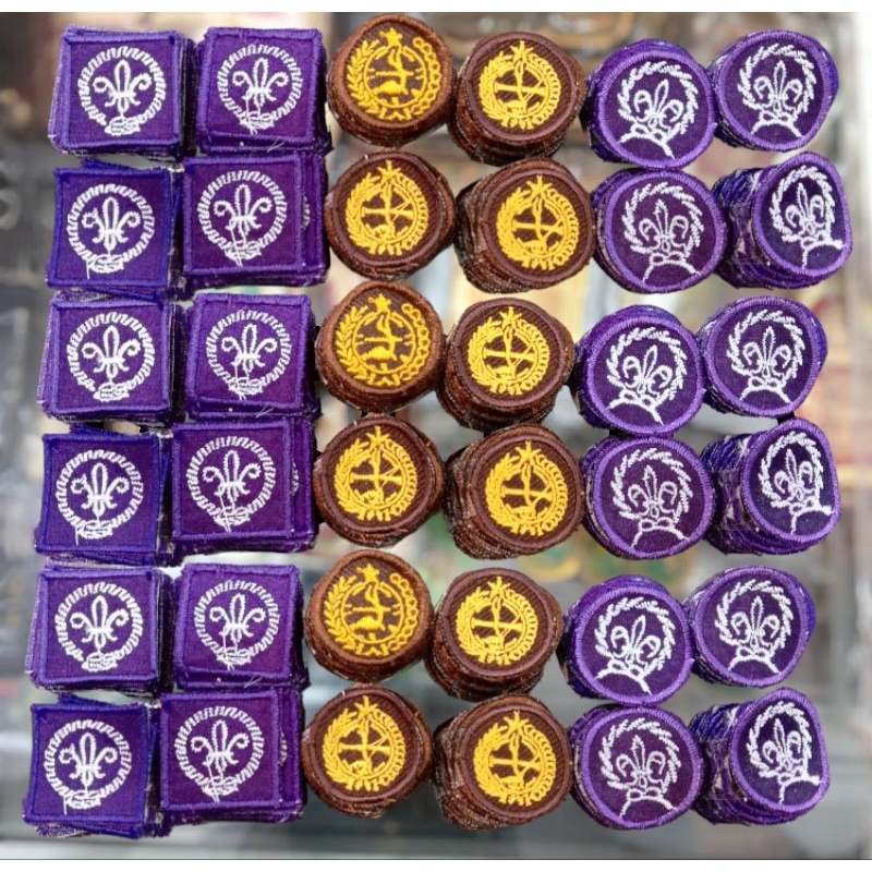 lambang Tunas kelapa,Scout putra putri bordir