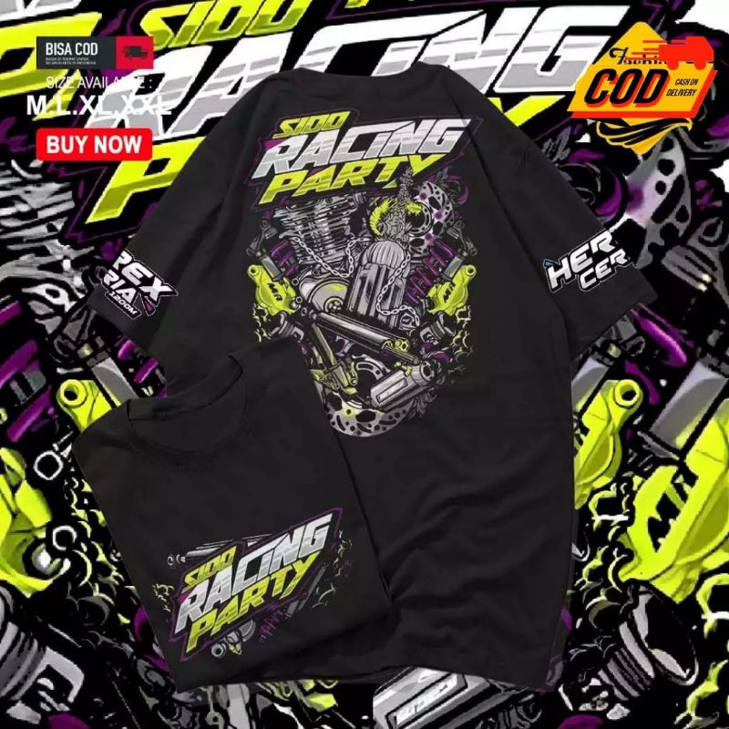 KAOS RACING HEREX CERIA 1200M KAOS RACING START BAJU PRIA