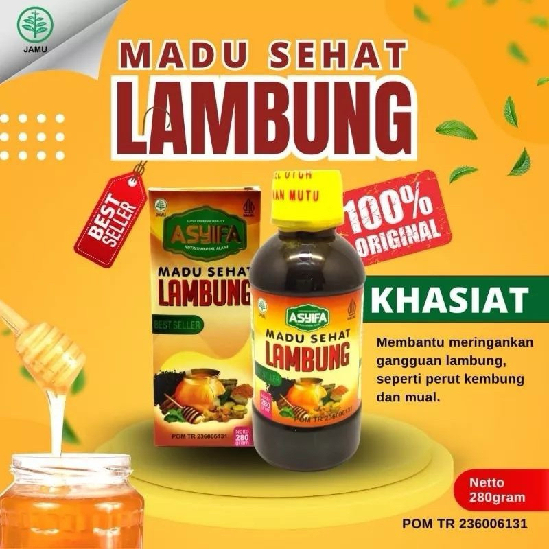 

Madu Sehat Lambung Asyifa 280 gram Bantu Atasi Magh dan Typus