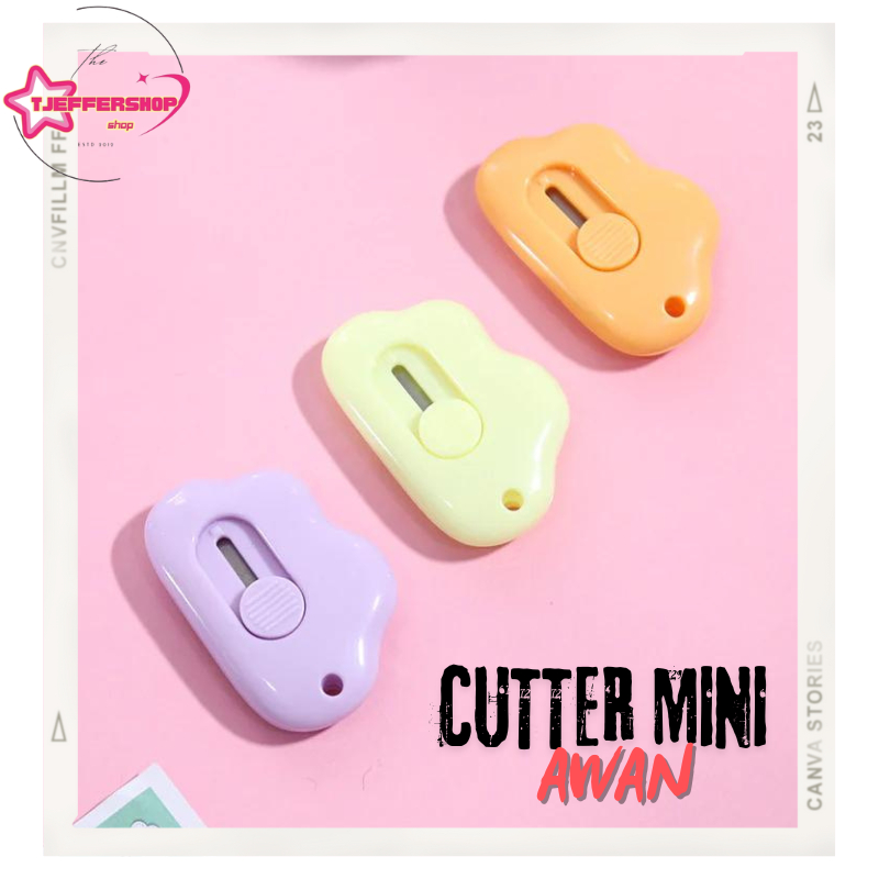 

❤[PROMO MURAH!!!]❤ Cutter Awan Mini Pemotong Kertas Unboxing Paket Kpop Aesthetic Silet/ Cutter Mini Motif Awan / Bone Papprer Cut Mini Viral Karakter Lucu✔️TERMURAH✔️