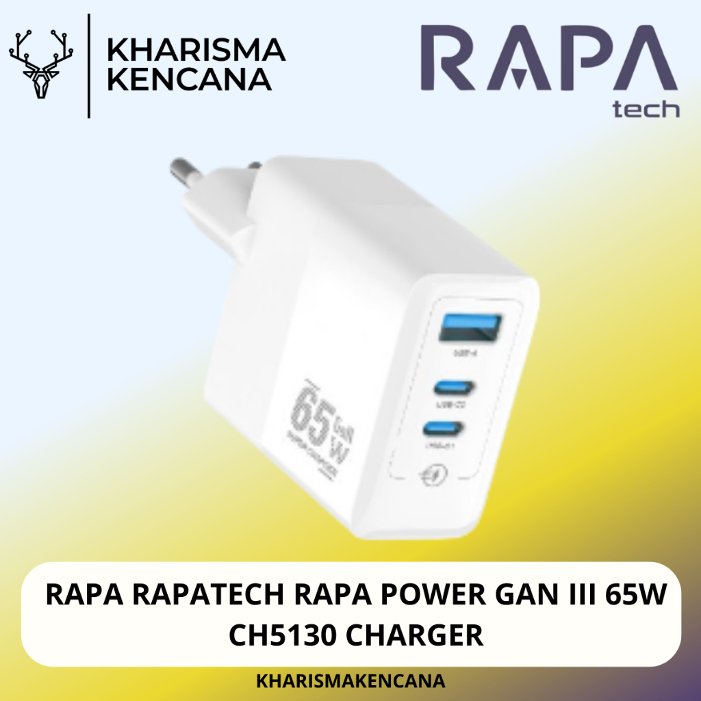RAPA RAPATECH RAPA POWER GAN III 65W CH5130 CHARGER