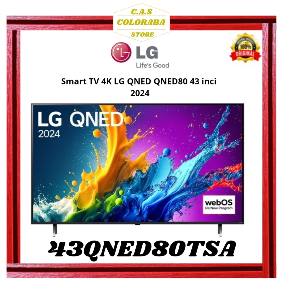 TV LG 43QNED80TSA SMART TV 43 INCH LED 4K UHD 43QNED80 43QNED QNED80TSA SMART TV LG 43 INCH