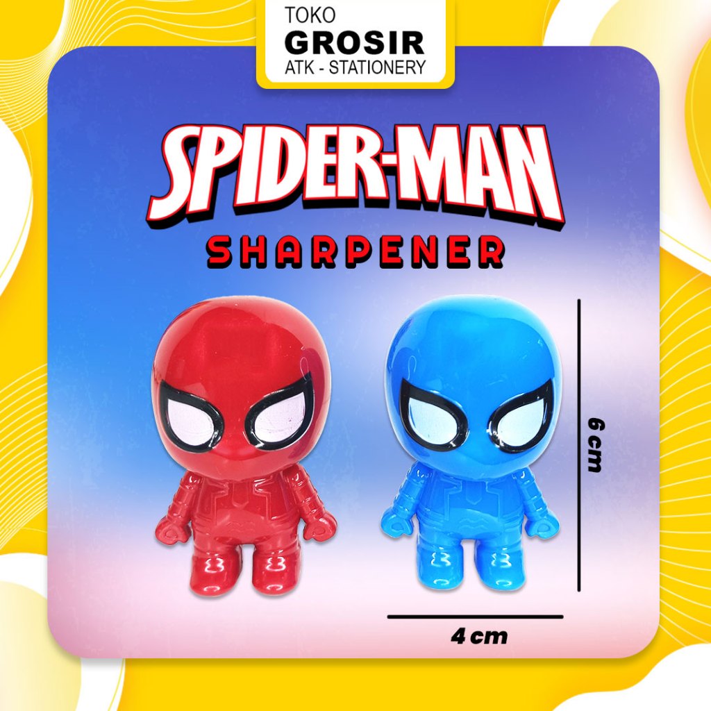 

Spiderman Sharpener 618 / Rautan Pensil Spiderman Superheroes / Orotan