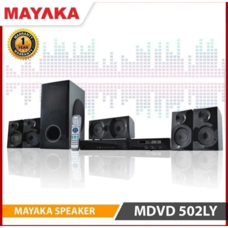 Home Theater Mayaka MDVD-502LY Subwoofer DVD surround speaker karaoke
