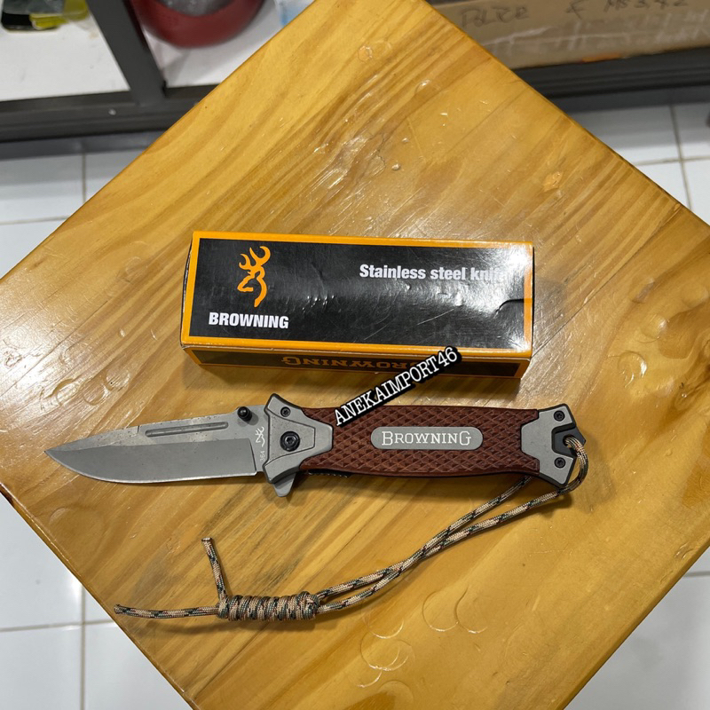 perlengkapan Outdoor pisau lipat camping Browning
