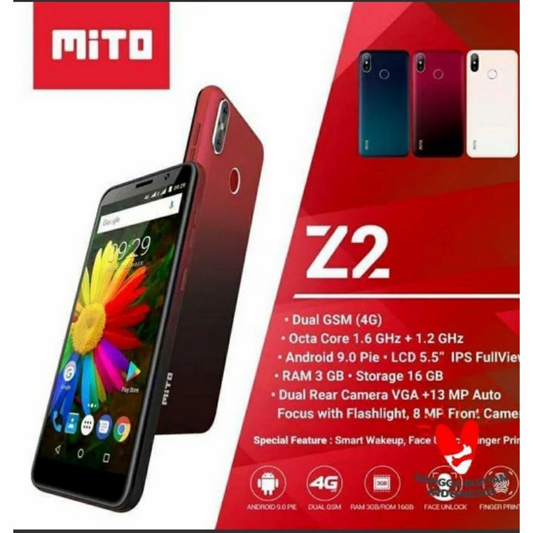 Hp android smartphonr mito Z2 ram3 rom16 4G Promo Cuci Gudang