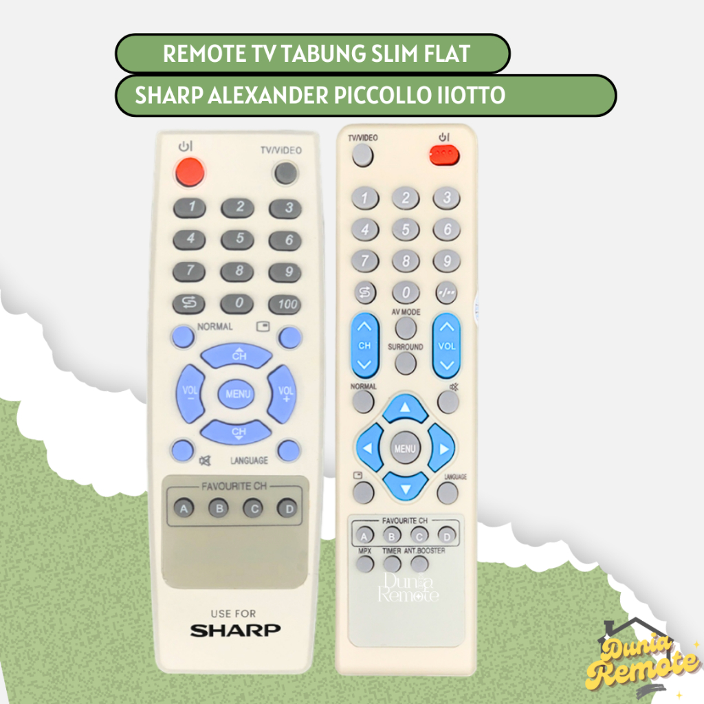 Remote Remot TV SHARP ALEXANDER IIOOTO PICCOLO SERIES