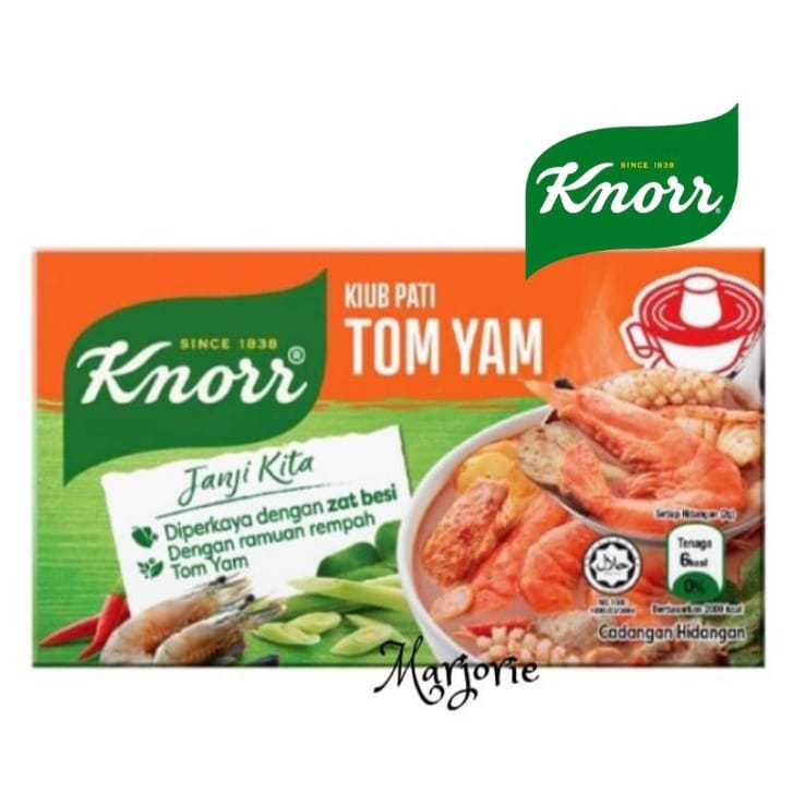 

Knorr Kiub Pati Tom Yam - Knorr Kaldu blok Tom Yam - Knorr Chicken Isi 6 Cube