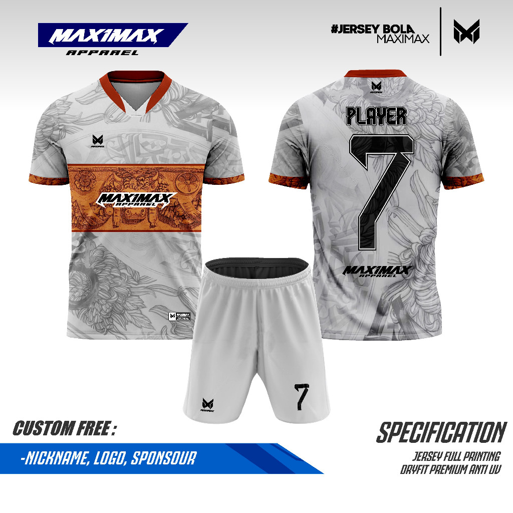 JERSEY BOLA CUSTOM | Jersey D'EPOCA | Jersey BOLA Premium - Maximax Apparel