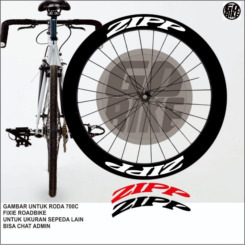 stiker velg sepeda sticker rims sepeda roadbike fixie zipp