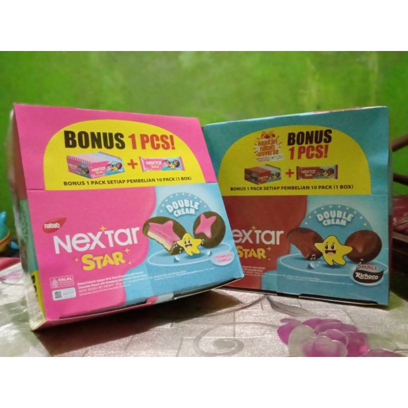 

Biskuit Snack Nabati Nextar Star Double Cream