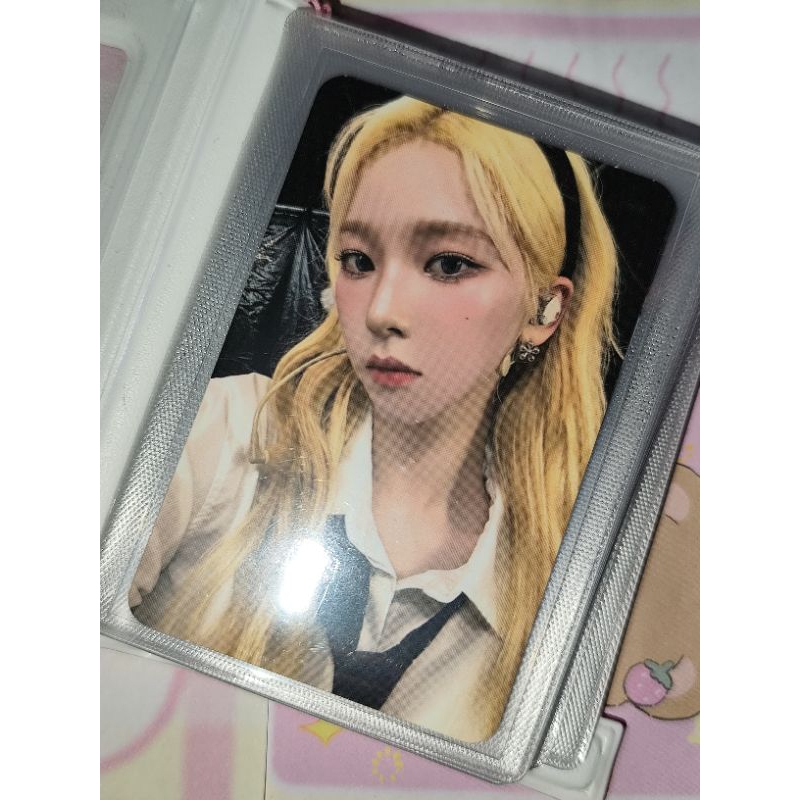 ready photocard karina aespa alice blonde ld lucky draw sw soundwave