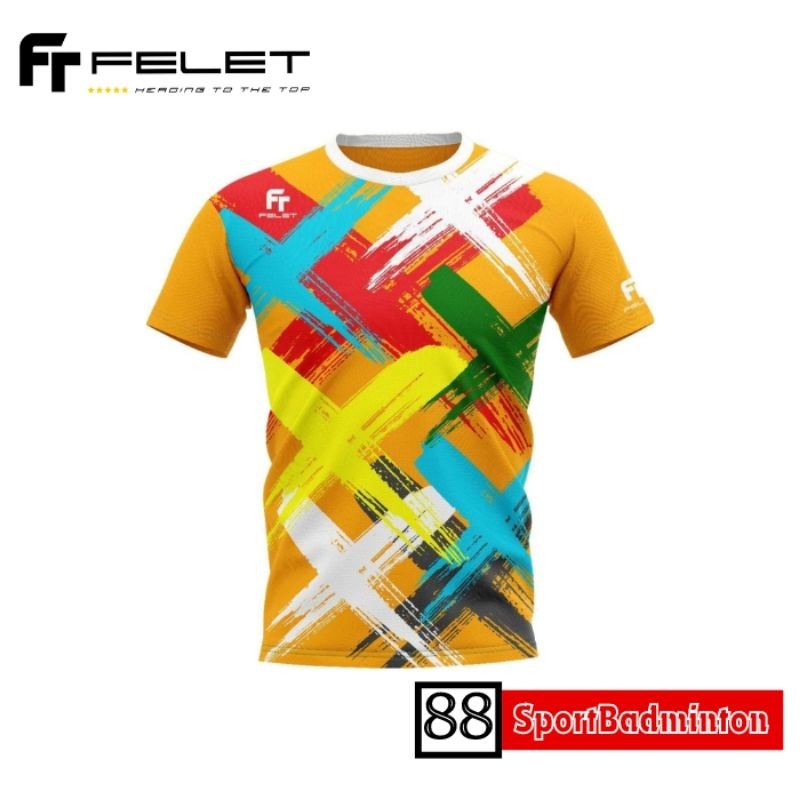 Felet RN3605B Badminton T-shirt - Kaos Badminton Original Felet