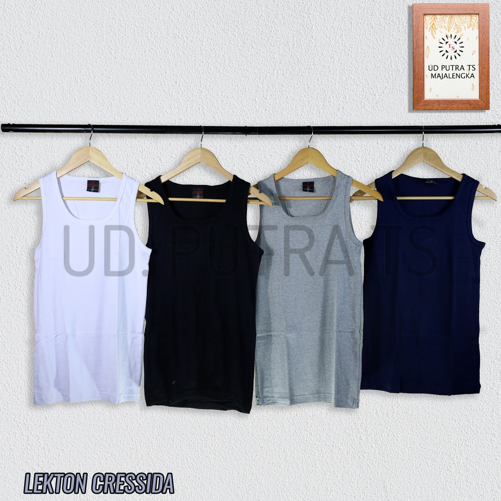 SINGLET PRIA CRESSIDA 001 / KAOS LEKTON PRIA / KAOS DALAM PRIA - UD PUTRA TS