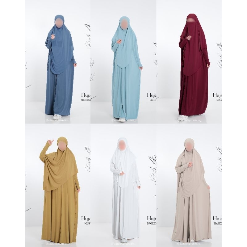 Hujaima Series (Set Bergo/Set French) by Azzahra Premium