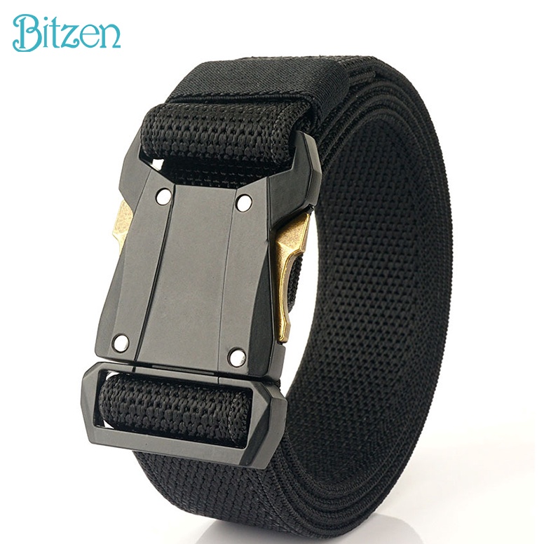 ART B8C Bitzen Sabuk Pria Elastikitas Weaving Masukkan Pinggang Taktis Nylon Sabuk Pria Eiger