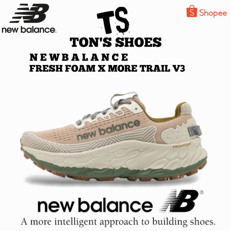 Sepatu Running New Balance Fresh Foam X More Trail V3 Yellow Comfort