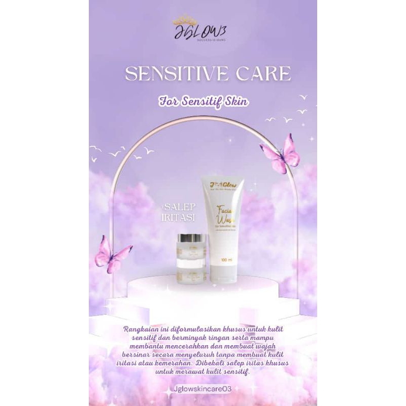 JGLOW PAKET SENSITIF/jglow paket acne sensitif