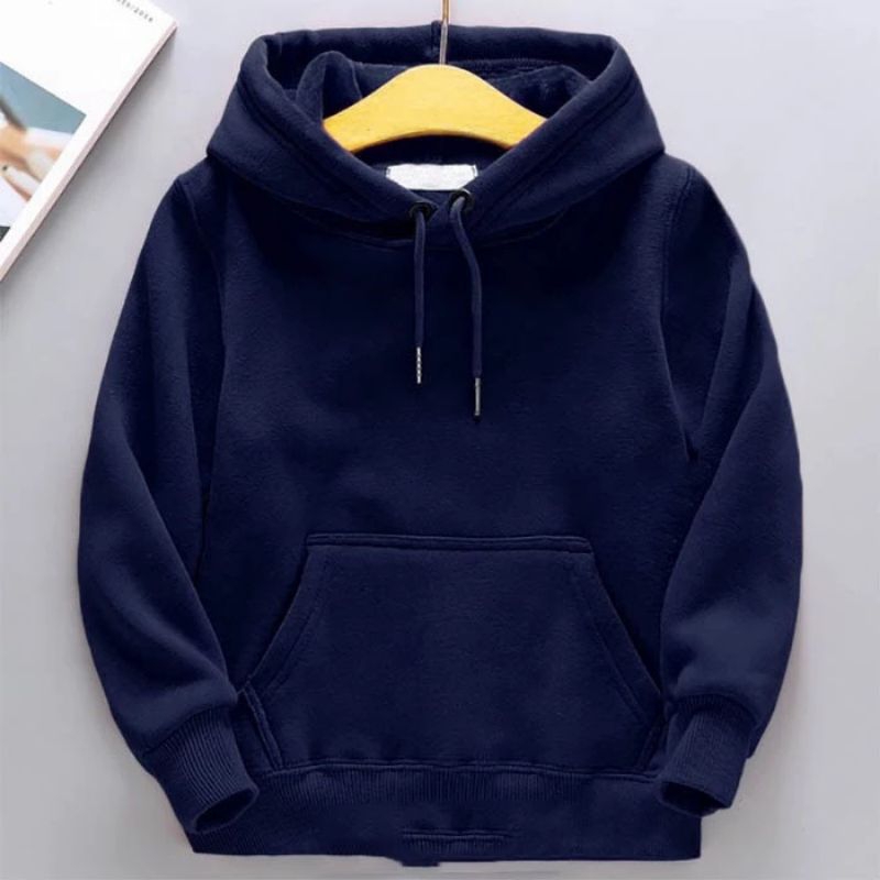 Hoodie Polos Anak Laki Laki/Perempuan Usia 2 - 14 Tahun