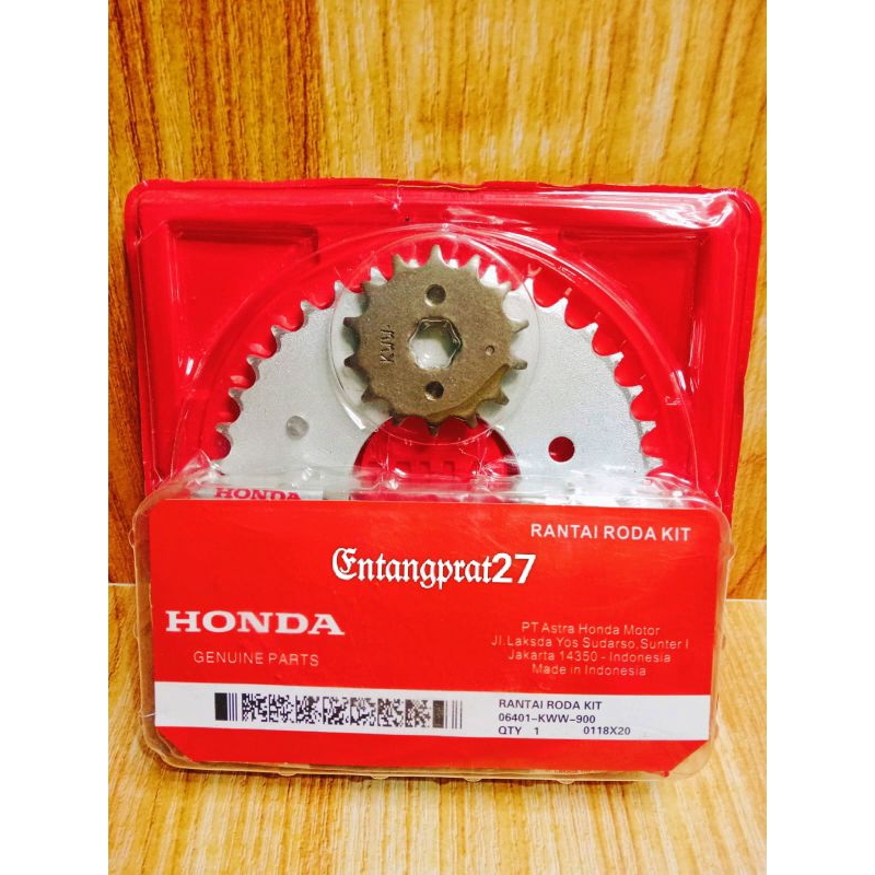 Gear set Gir Komplit KWW/KWB Honda Blade/Revo absolute/Revo fit/Revo fi injeksi Ori