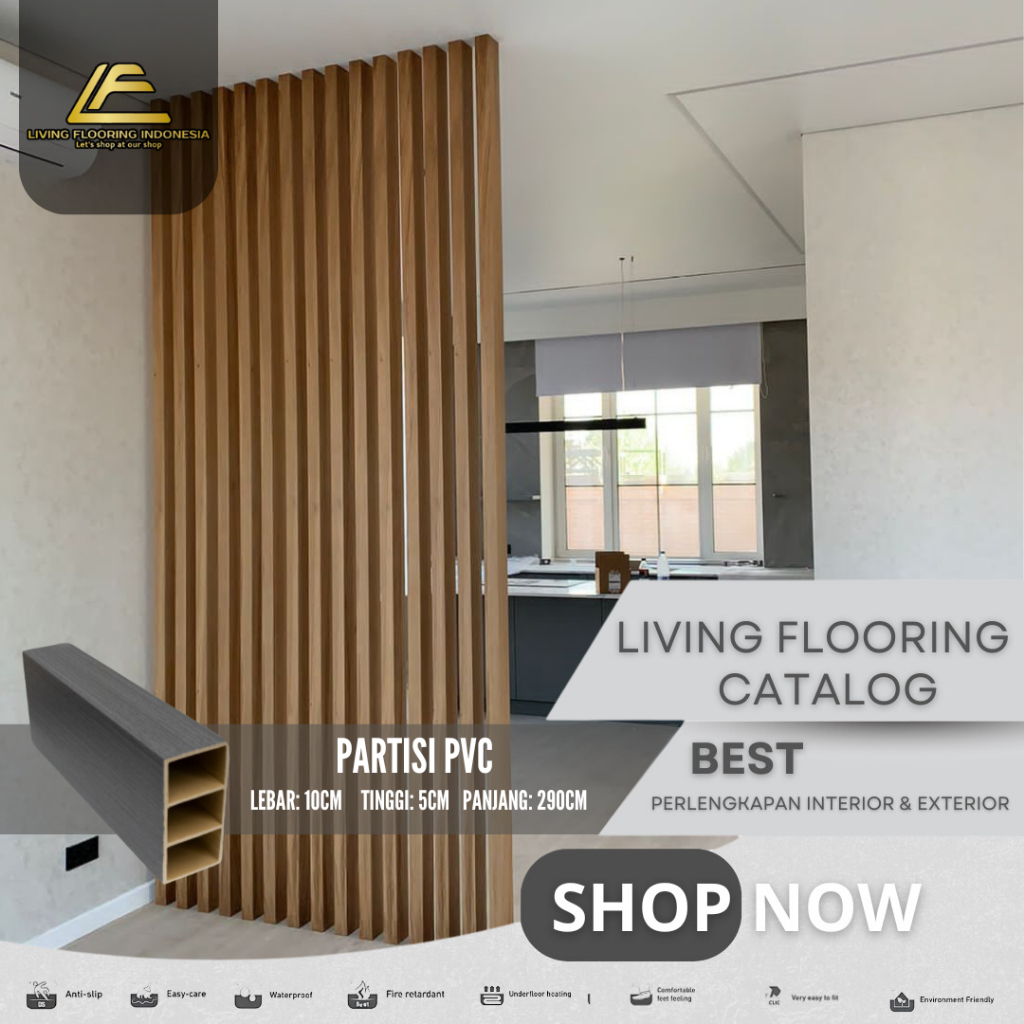 Partisi PVC | Pembatas Ruangan Minimalis Modern