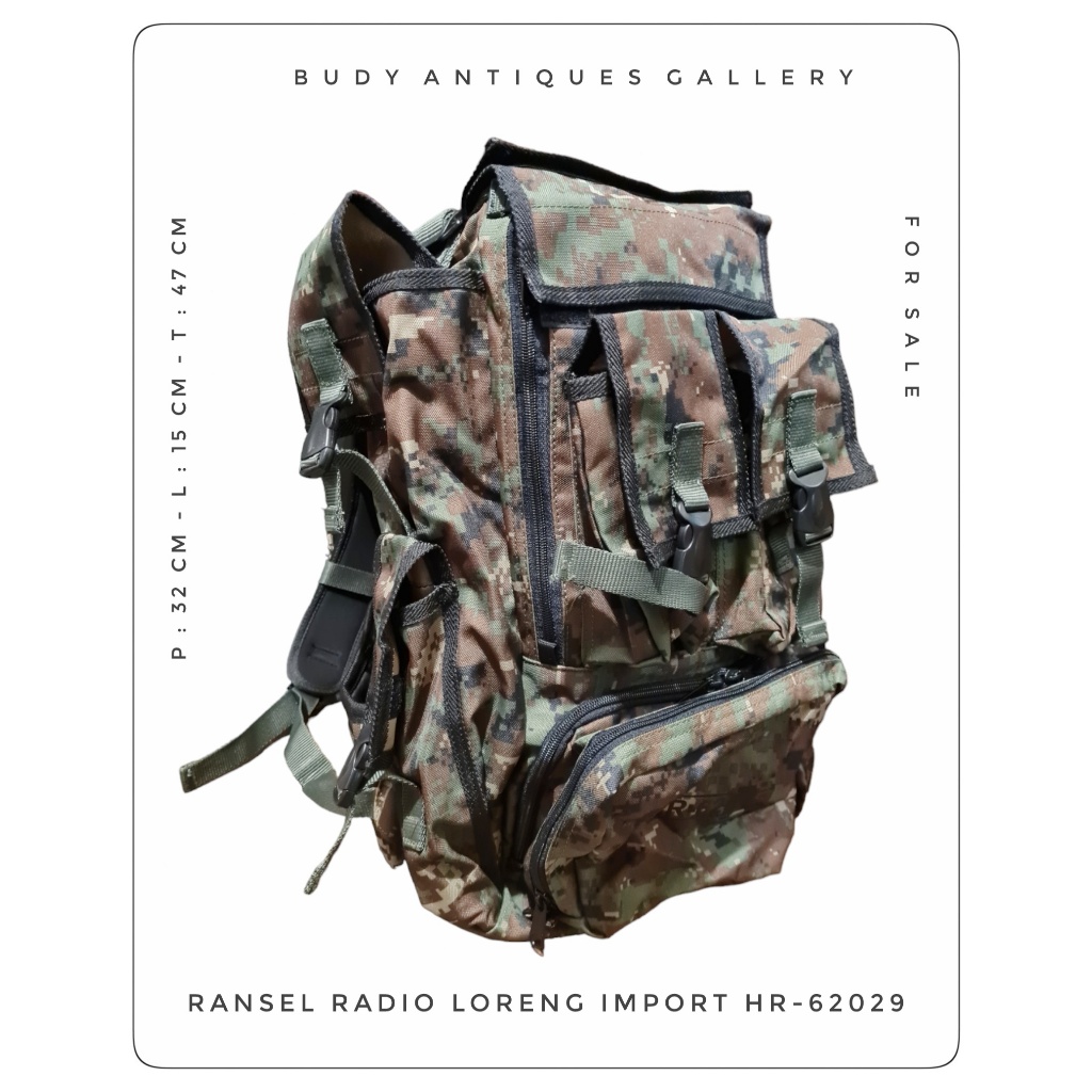 Tas Ransel Radio Loreng Militer HR-62029