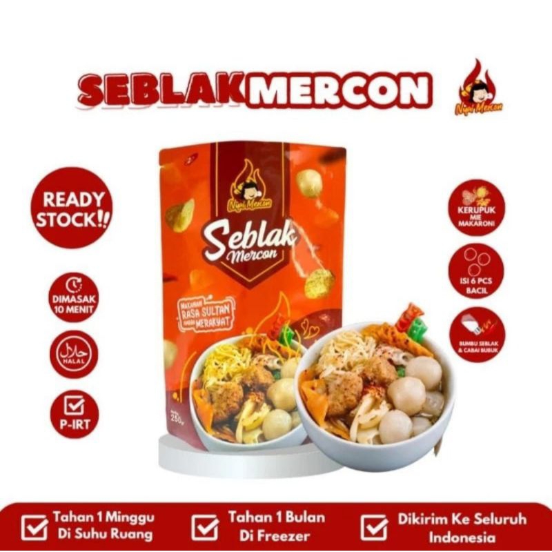 

Nyai Mercon Seblak Mercon- Stock Fresh (Expired 1 Bulan)