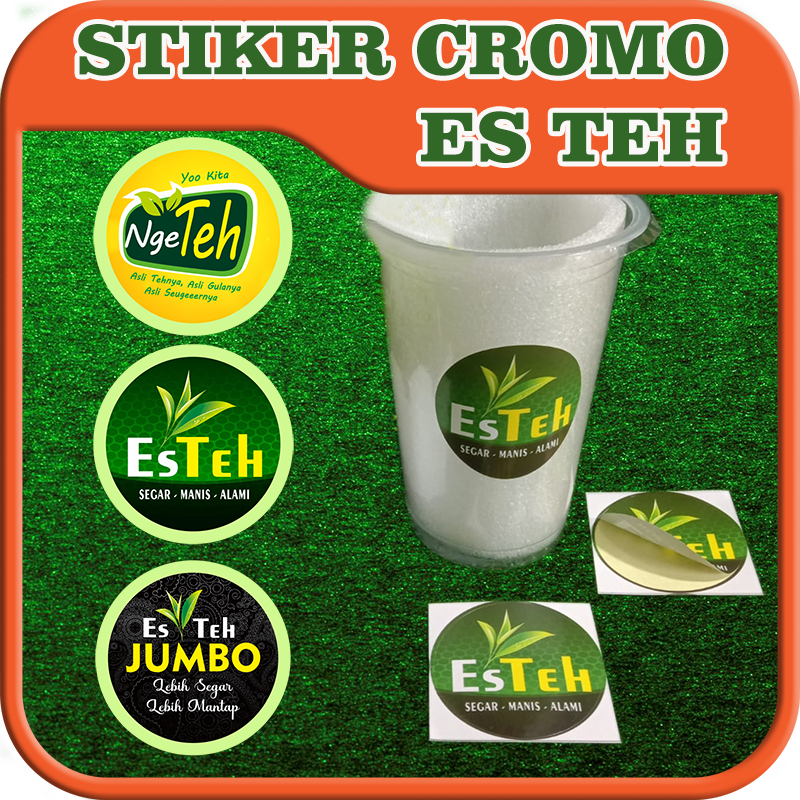 

STIKER CROMO LABEL ES TEH