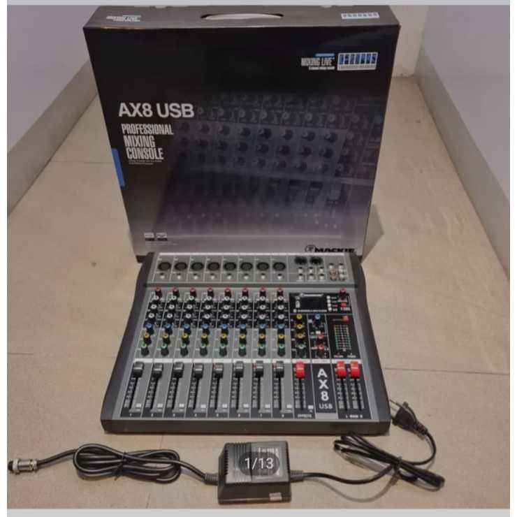 MIXER MACKIE AX8N (8 CHANEL FULL) USB ,MP3, BLUETOOTH